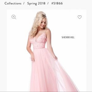 light pink Sherri Hill Prom Dress